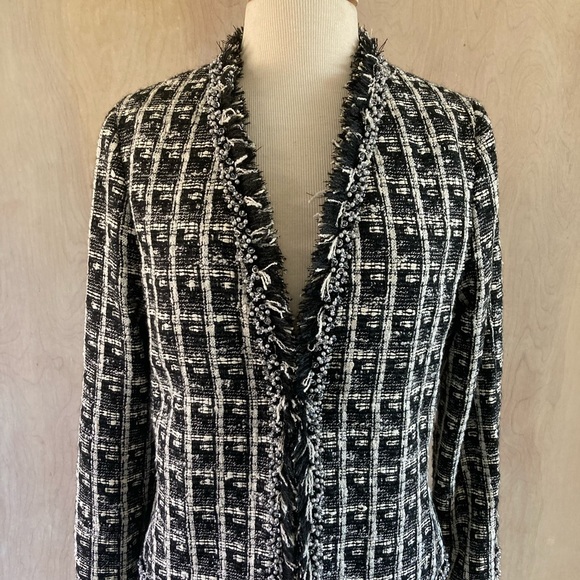 Cynthia Rose Tweed Jacket w/ Beaded detailing - Picture 2 of 9